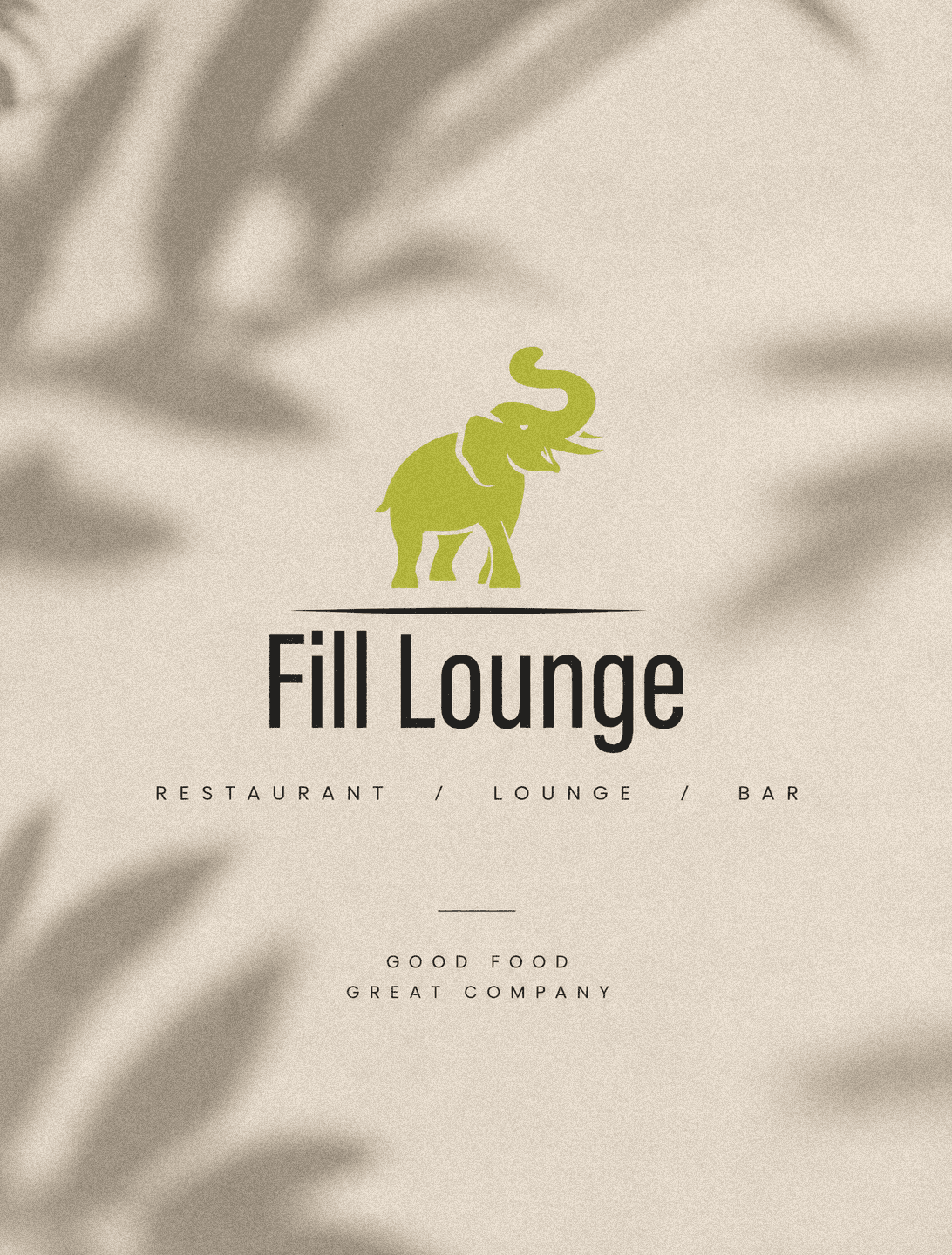Fill Lounge proje kapağı; sıcak tonlarda marka kimliği